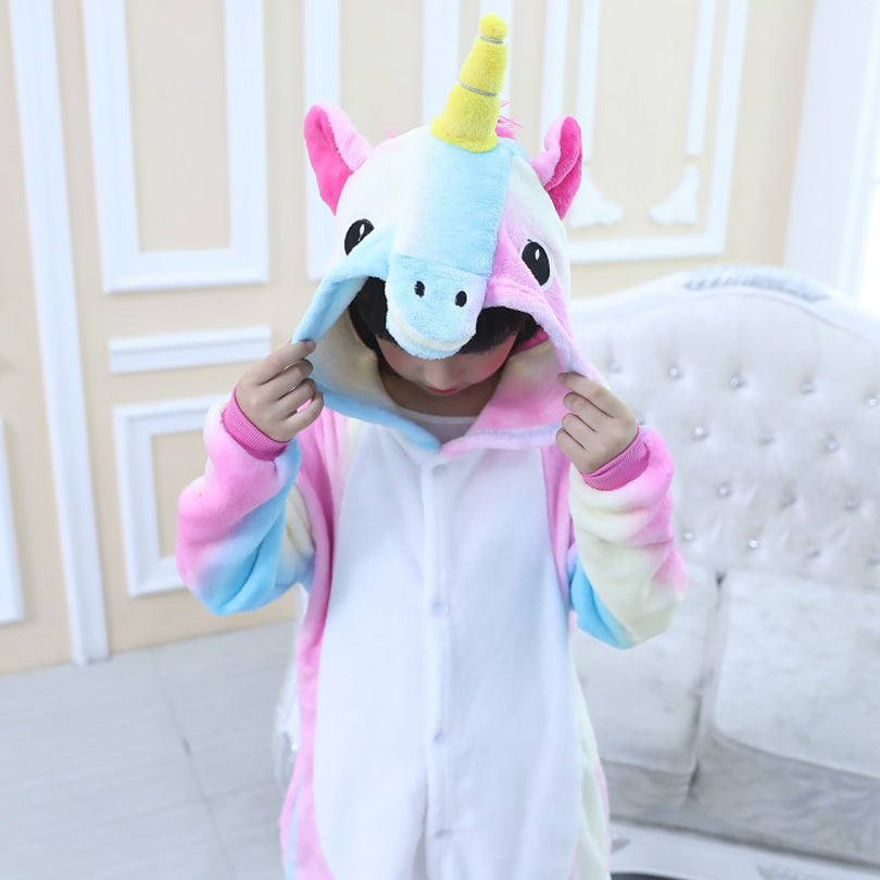 Kigurumi Infantil - Unicórnios: Arco-Íris, Colorido e Estrelinha.